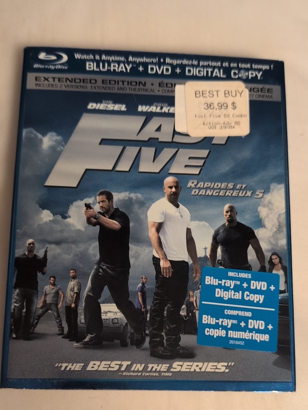 Fast Five Blu-ray Movie (Extended Edition) - Canadian Release